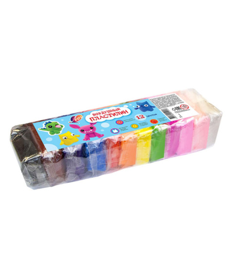 Plastilină moale 12 culori 120 g "ZOO" (Луч)